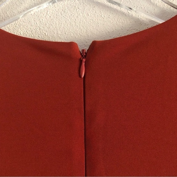French Connection 3/4 Sleeve Dress Burnt Orange Size 2 - Picture 7 of 7